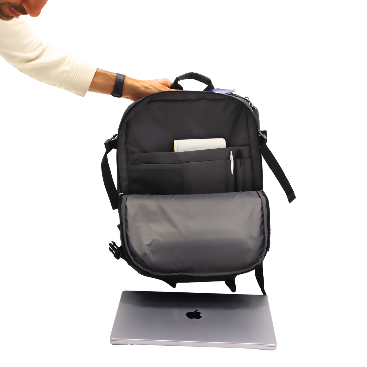 35l travel backpack - open story 35L Travel Backpack