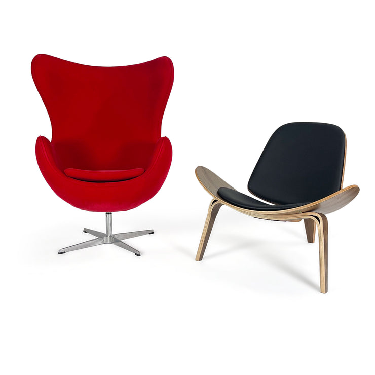 Egg Chair + Wegner Chair